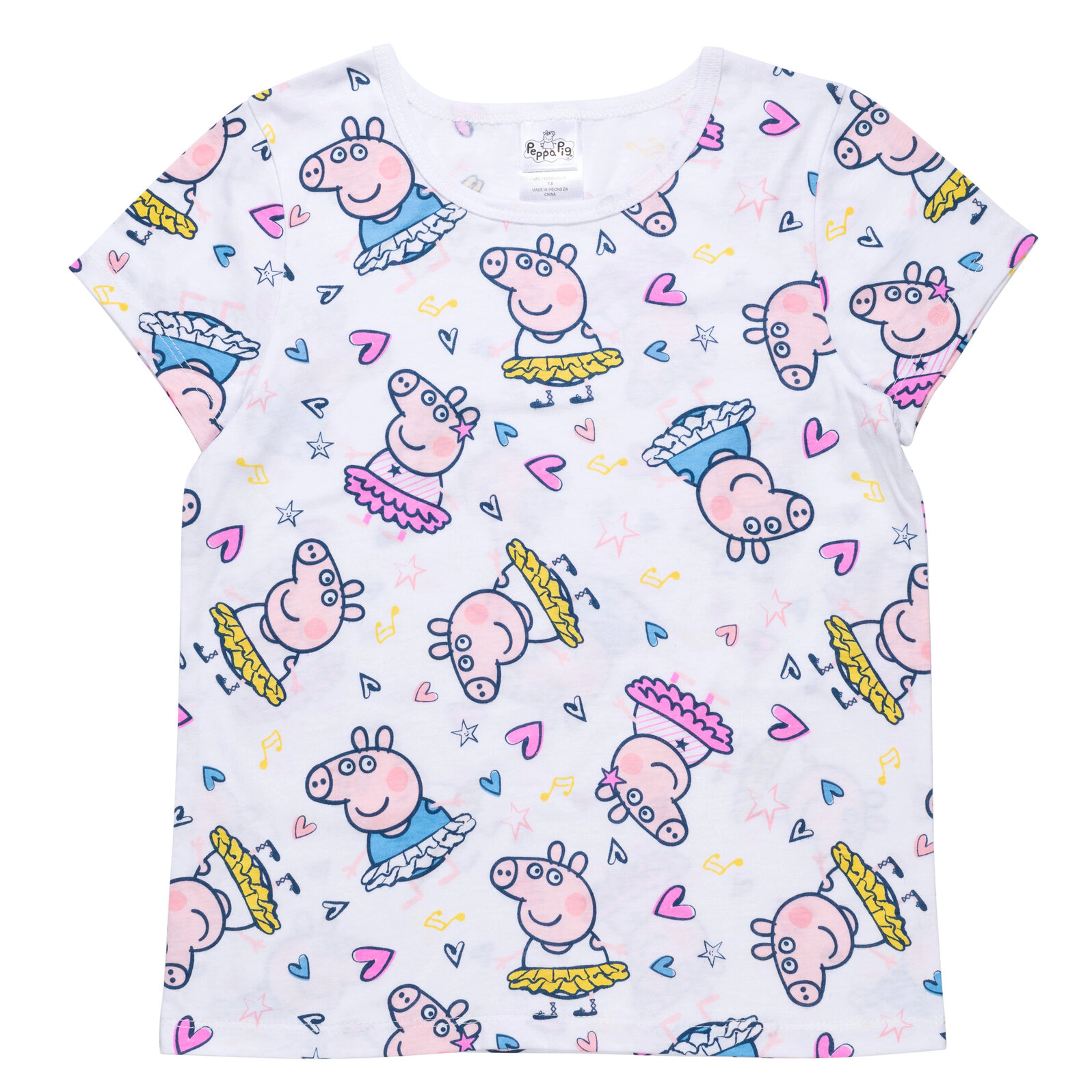 Peppa Pig Girls' 3-Pack Short Sleeve T-Shirts