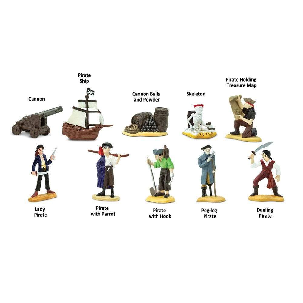 Safari Ltd. - Pirate TOOB - contains 10 Mini Figurines