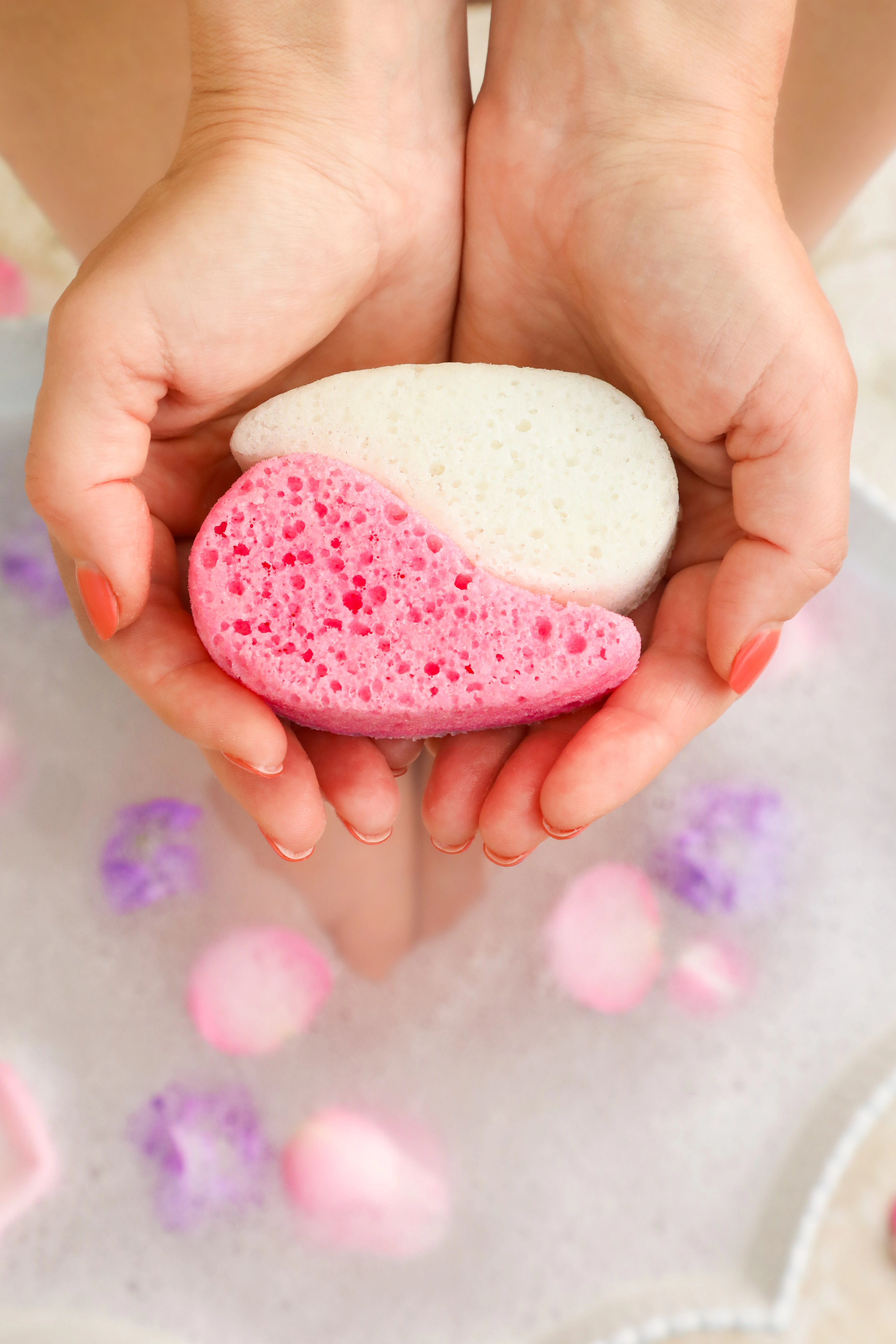 ESSENTIALS BY SPONGELLE- MANI/PEDI BUFFER SET- GRAPEFRUIT BLISS