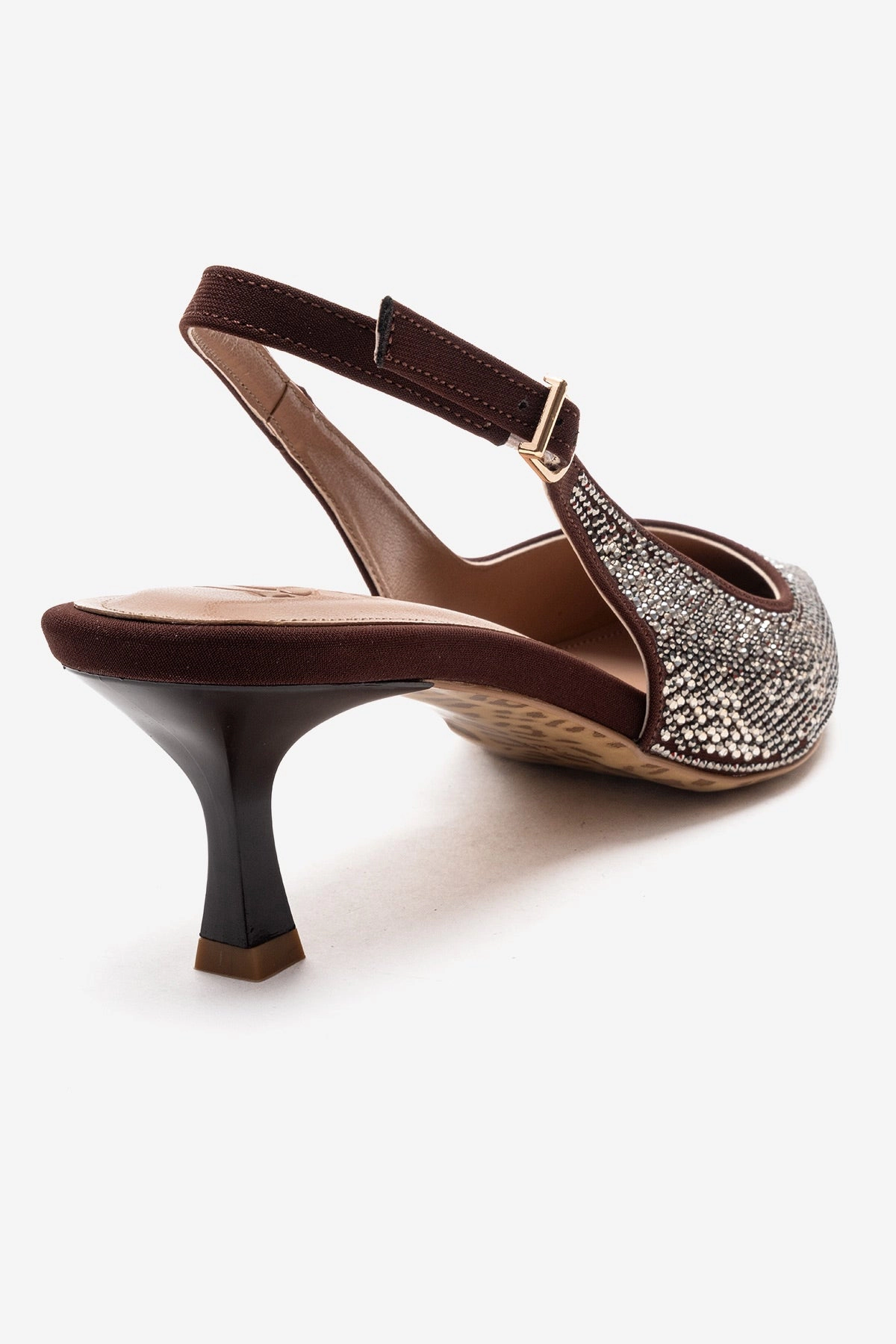 Prologue Shoes Womens Nella Embellished Slingback Pointed Toe Pump