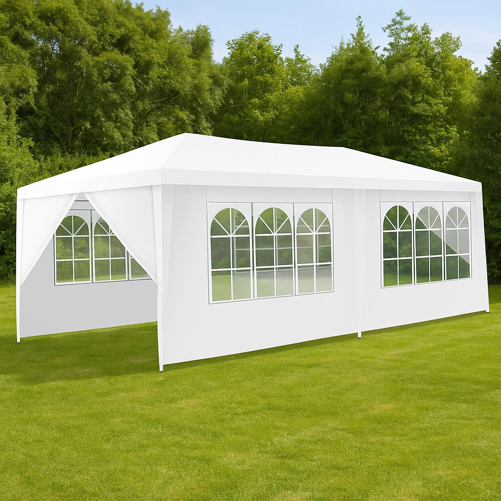 Hivvago Spacious 10x20 Ft Canopy with Six Wall Covers and Convenient Carry Bag
