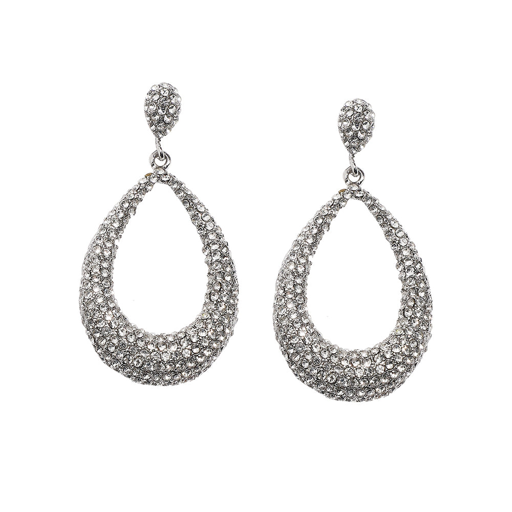 SOHI Women's Hollow Pear Drop Earrings