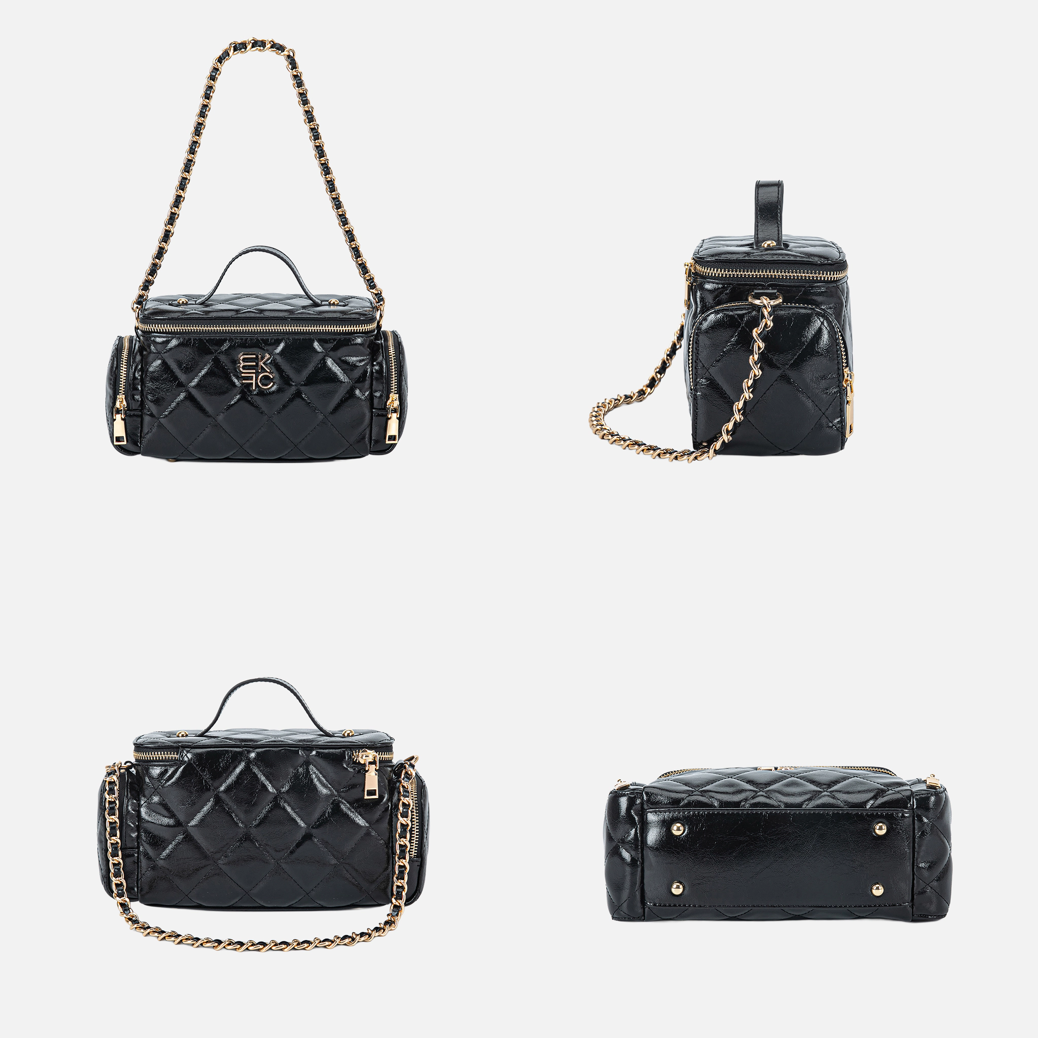 J'OMOR by Mia Fortuna Quilted Faux Leather Crossbody Bag