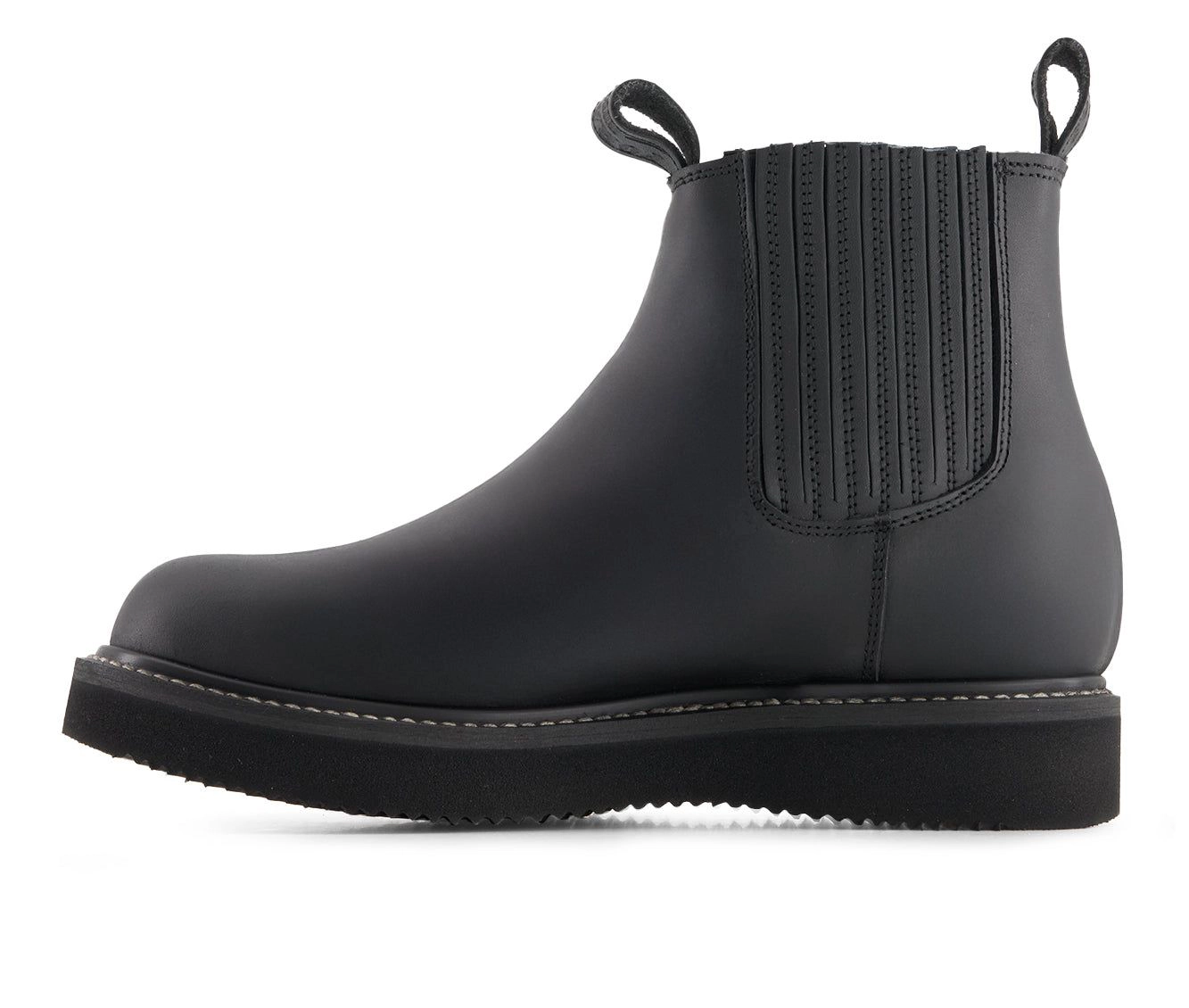 Forastero Mens Leather Chelsea Boots With Elastic Shaft