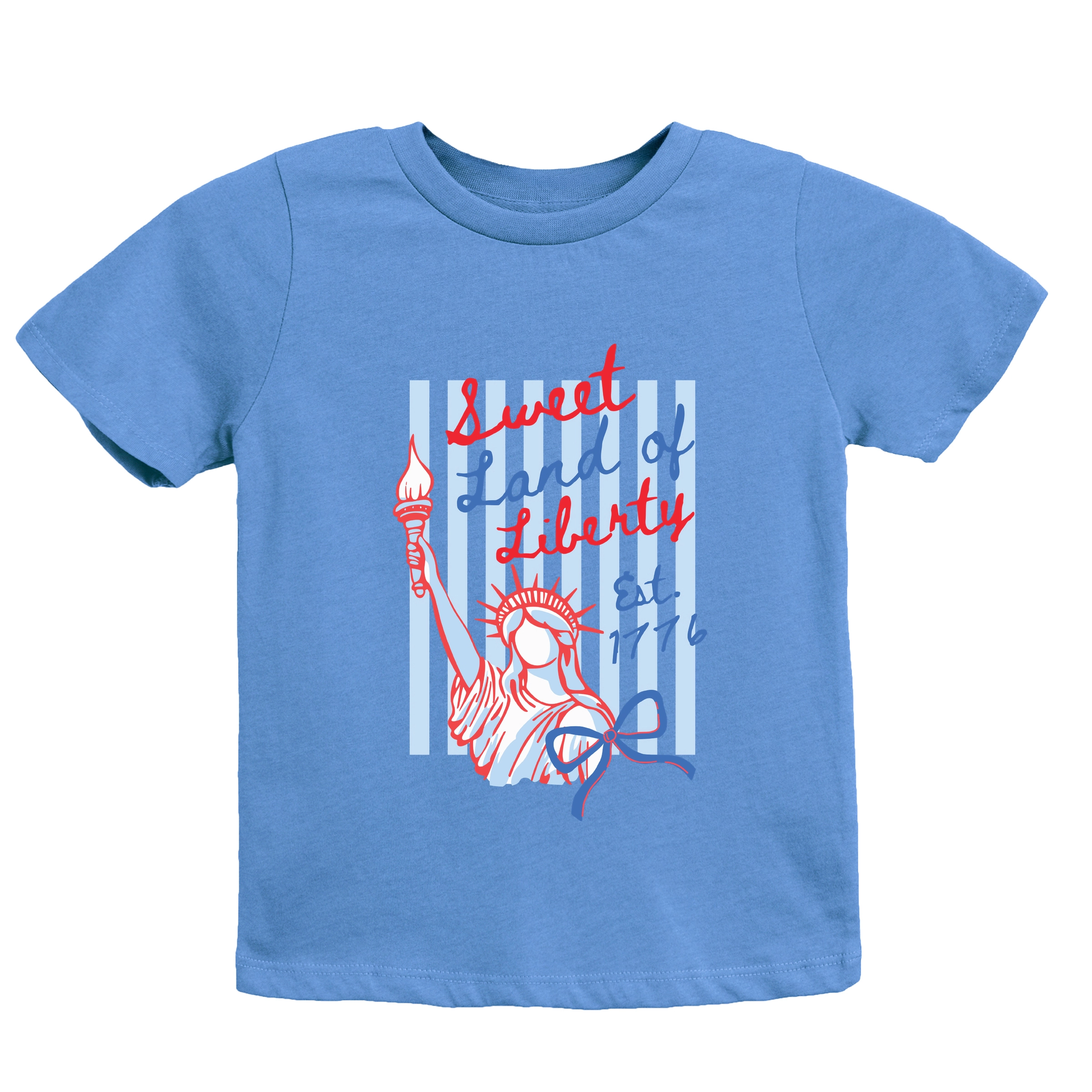 The Juniper Shop - Sweet Land of Liberty Stripes Youth Short Sleeve Graphic T-Shirt