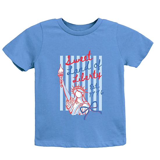 The Juniper Shop - Sweet Land of Liberty Stripes - Youth Short Sleeve Graphic T-Shirt