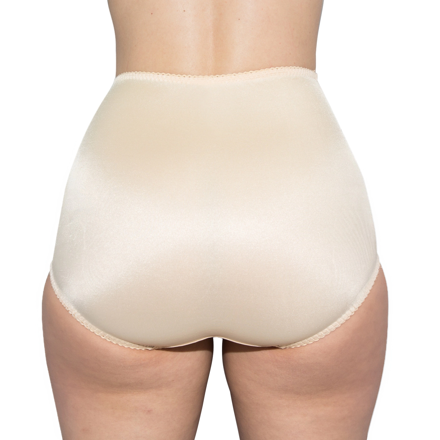 Rago 4-Way Stretch Full Coverage Panty | Light Shaping No-Show Design Cotton Lined Style 910