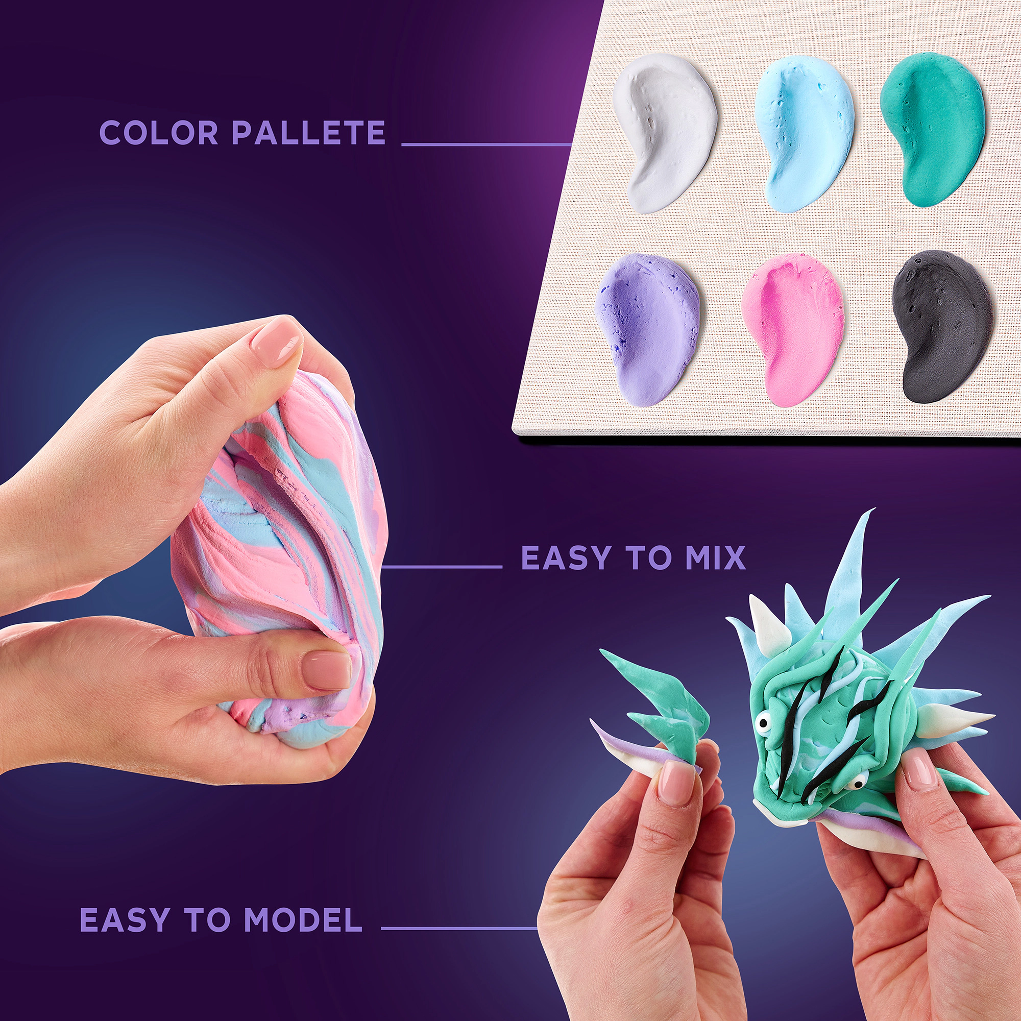 OKTO Air Dry Clay 3D Painting Kit - MANGA