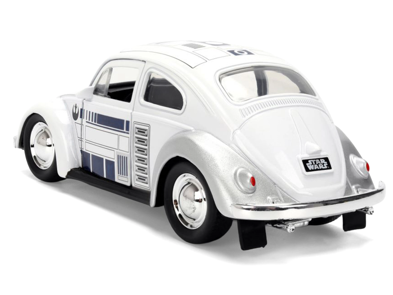 Jada 1959 Volkswagen Beetle "R2-D2" Livery White with Graphics "Star Wars" Franchise "Hollywood Rides" Series