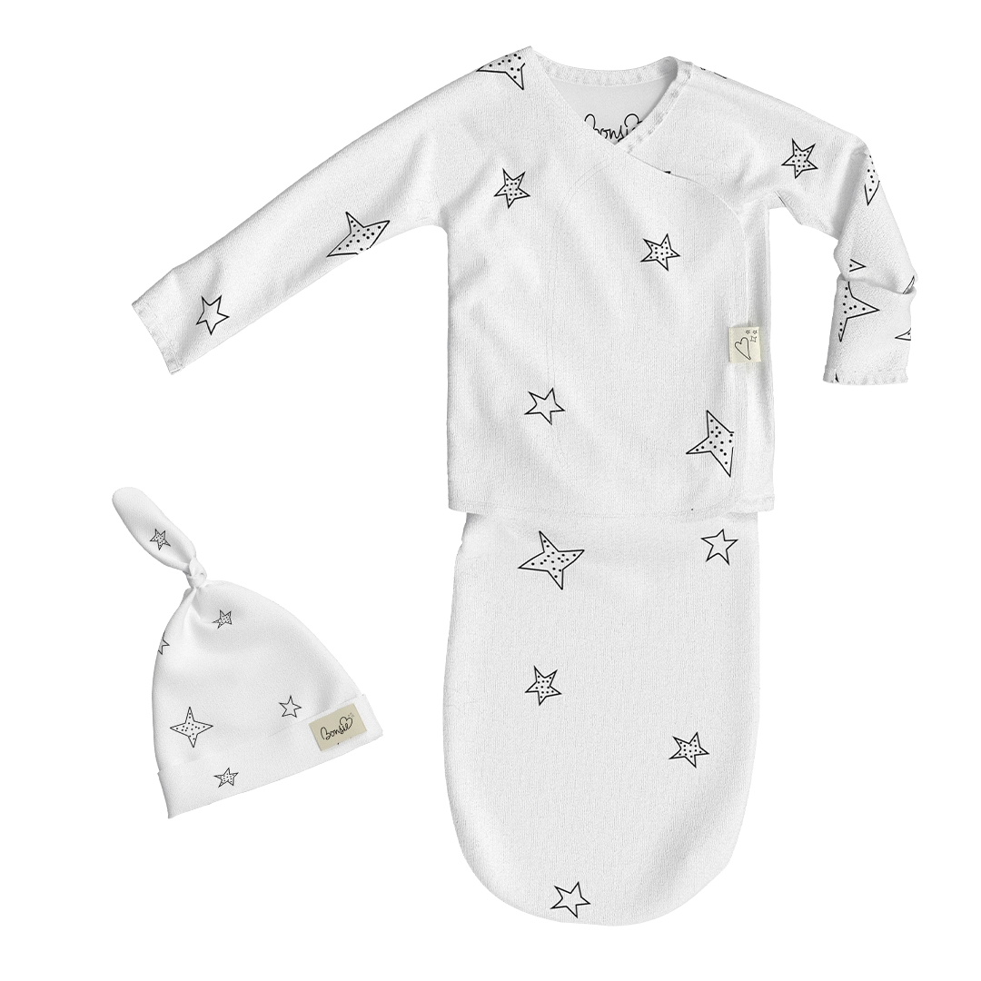 Bonsie Skin to Skin Babywear Baby Bag Set - Stars