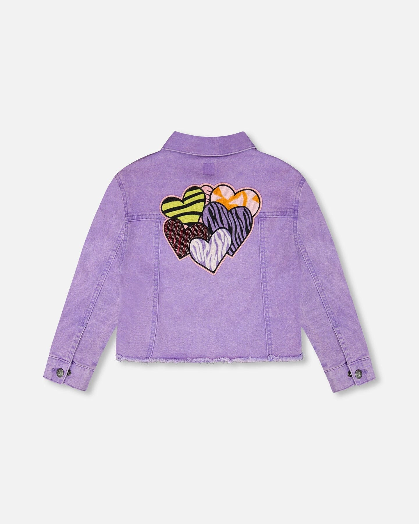 Deux par Girls Denim Jacket with Embroidery
