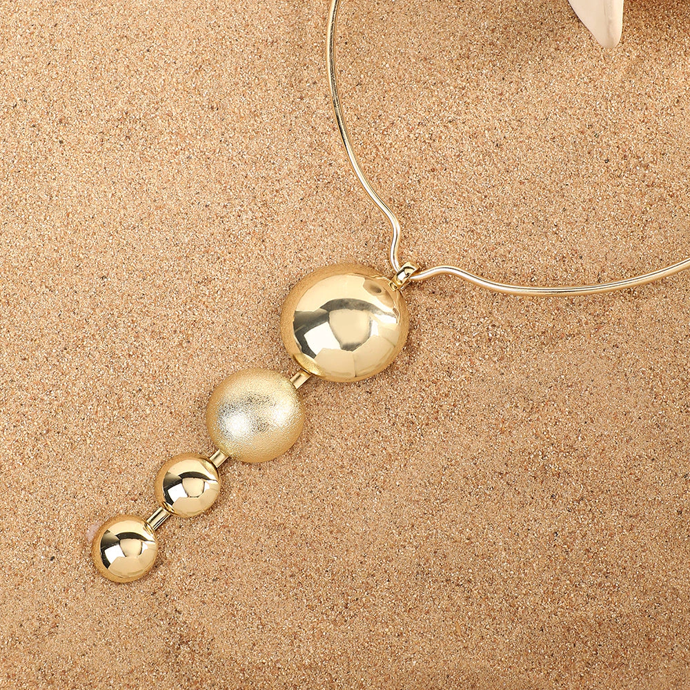 SOHI Women's Balldrop Statement Necklace