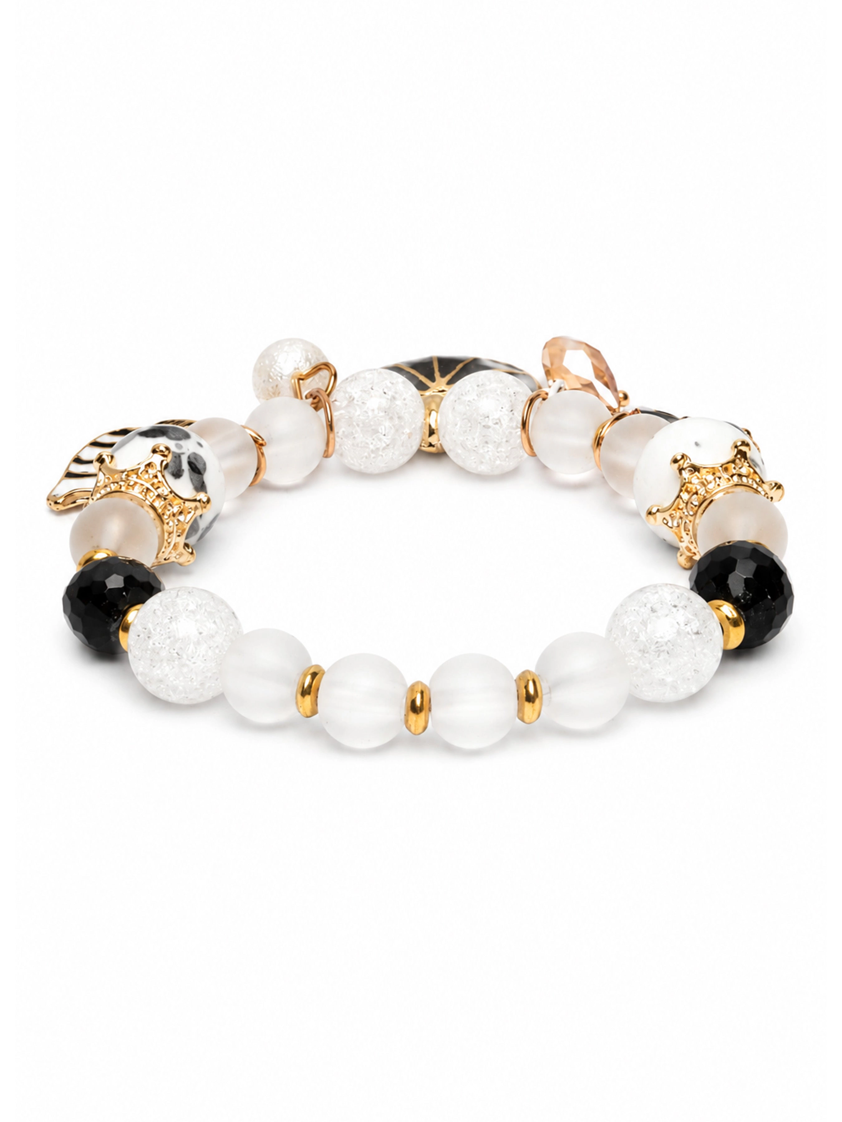 AGP PARIS Womens Boho Shell Stretch Bracelet