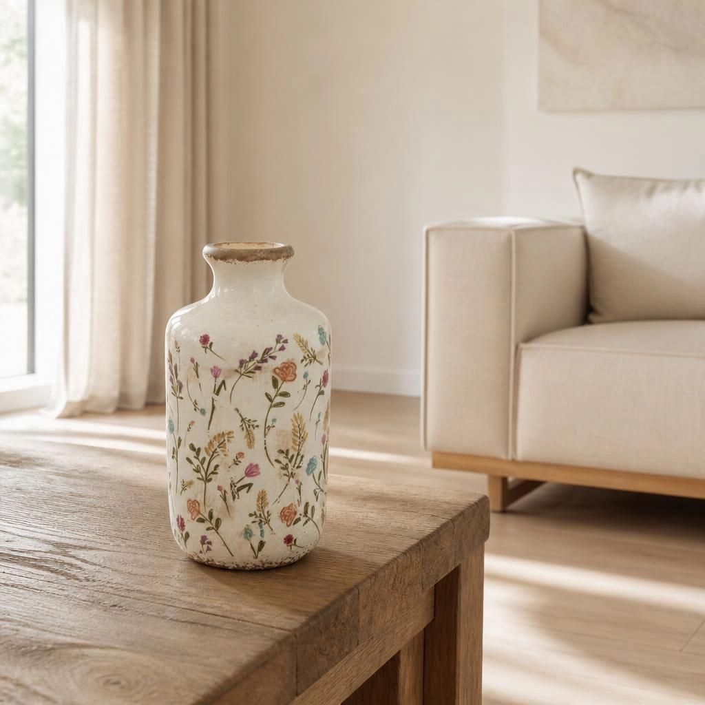 Toemoa Decorative Ceramic Table Vase for Home Decor