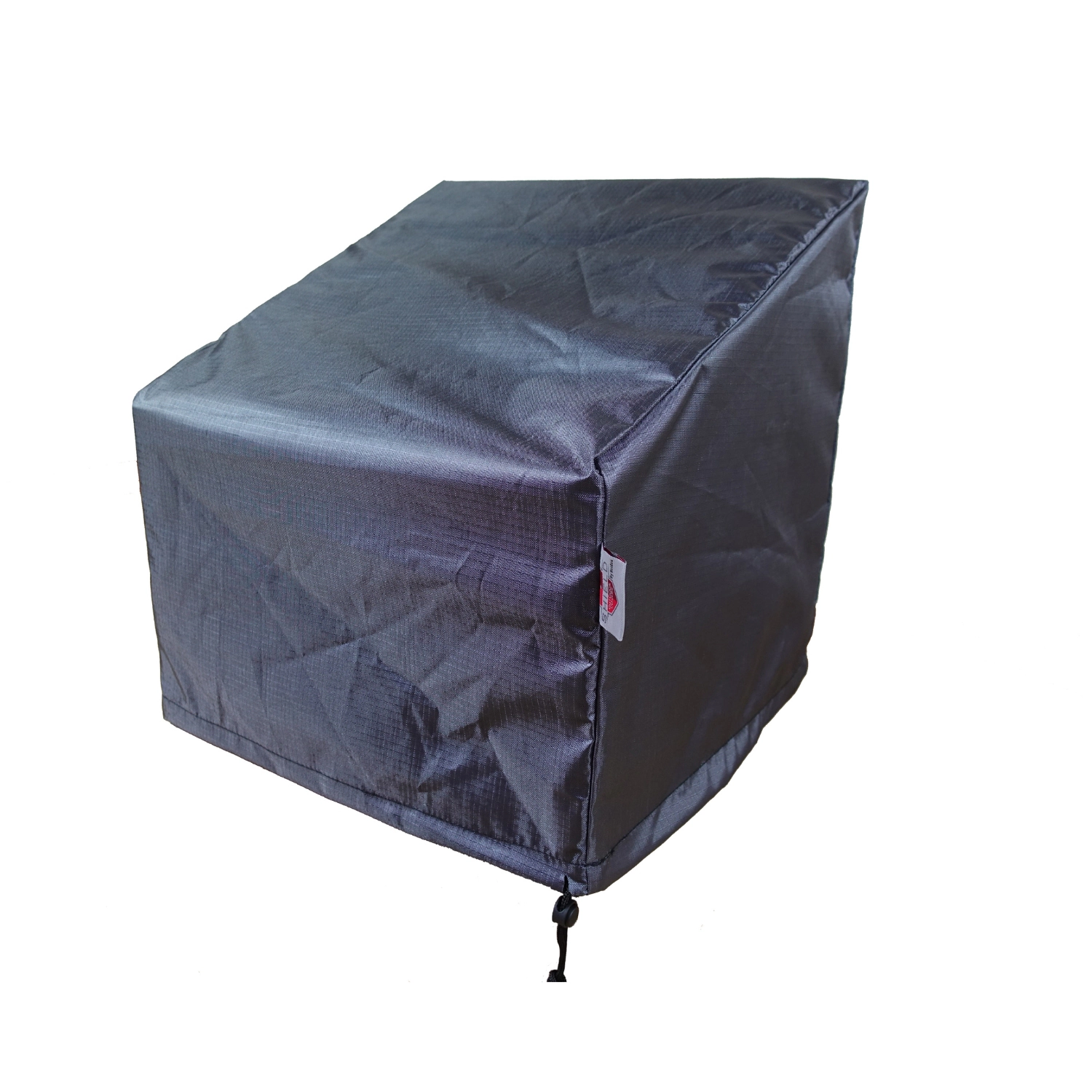 Summerset Shield Gold Club 2-Layer Polyester Fabric Chair Cover - 32x28", Charcoal Grey