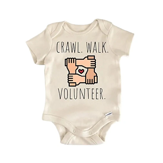 NOFO VIBES Unisex Volunteer Donate Newborn Baby Bodysuit