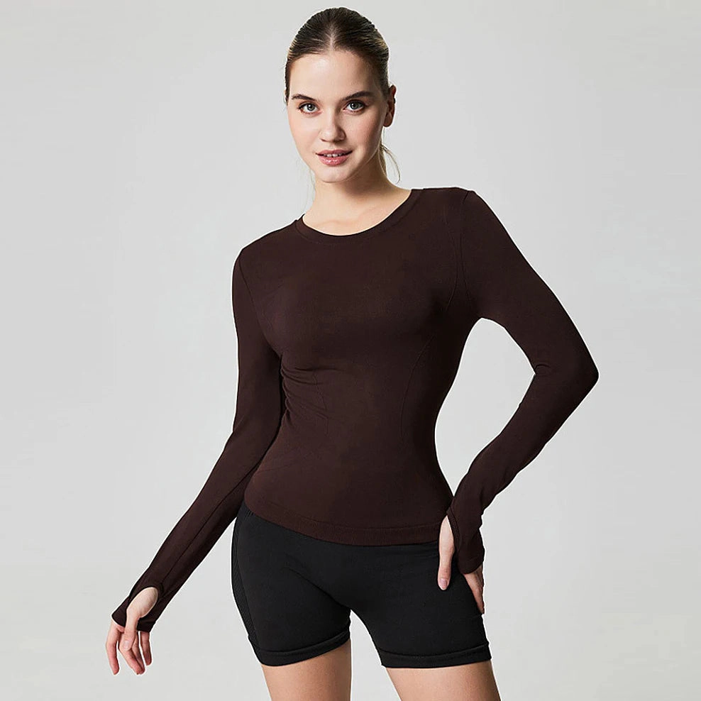 Sol Living Womens Long Sleeve Workout Tops for Women Yoga Sports Athletic Gym