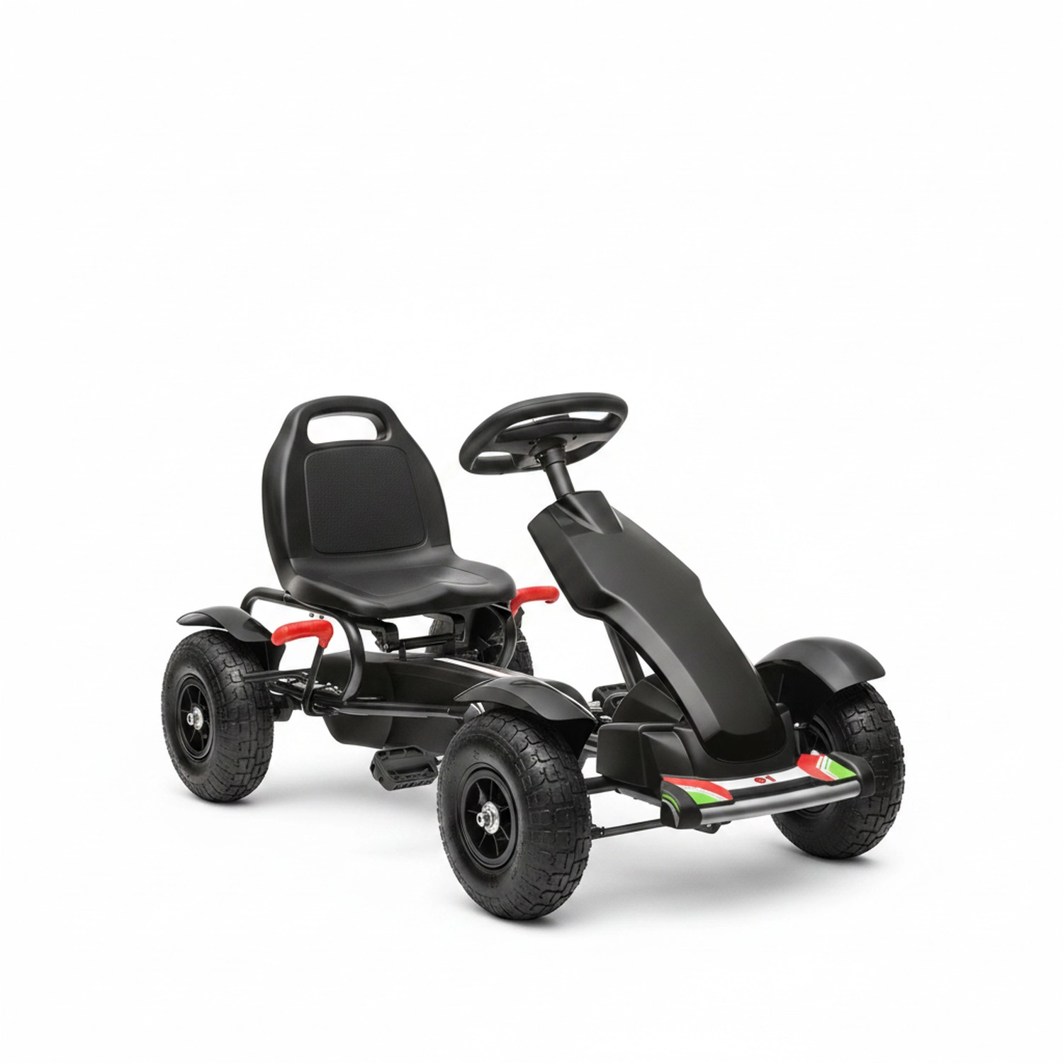 HONGGE Kids Pedal Go Kart Adjustable Seat Rubber