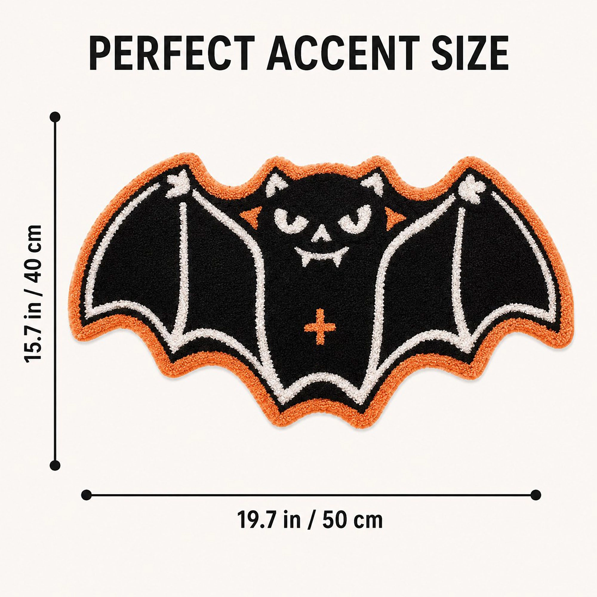 Alilang Halloween Character Shaped Soft Absorbent Nonslip Bath Accent Rug