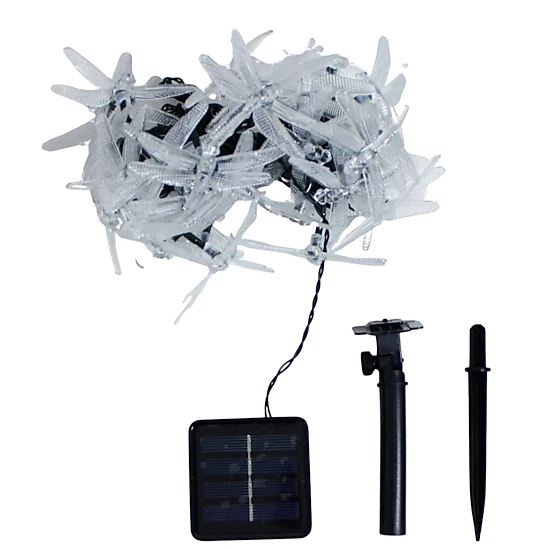 Elegani 30 LED Solar Dragonfly String Lights, 8 Modes, 21 ft - JCPenney