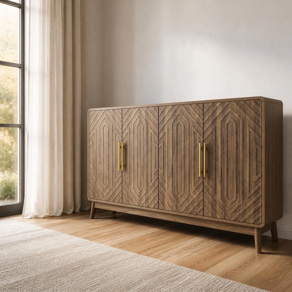 GOODSILO Modern Storage Sideboard Buffet Console