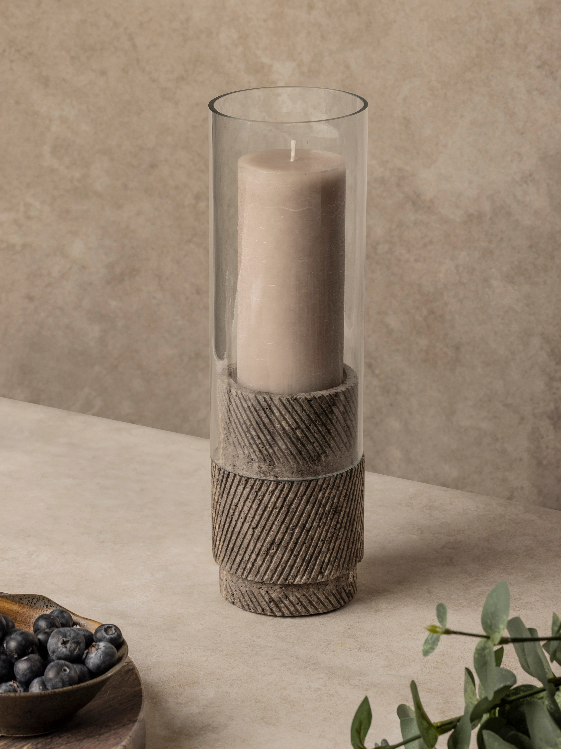 GAURI KOHLI Estonia Onyx Hurricane Candle Holder