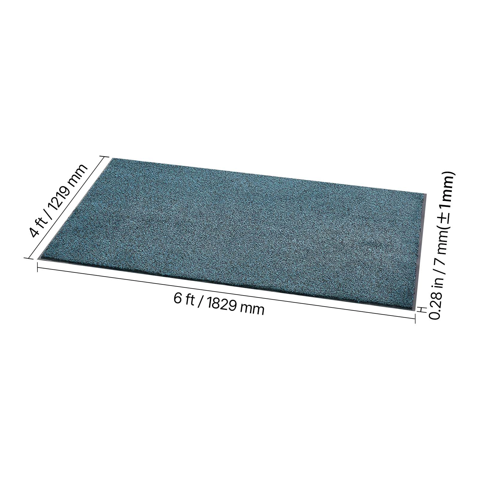 HONGGE Heavy Duty Washable Front Door Mat for Indoor and Outdoor Industrial Entrance Carpet with PVC Backing