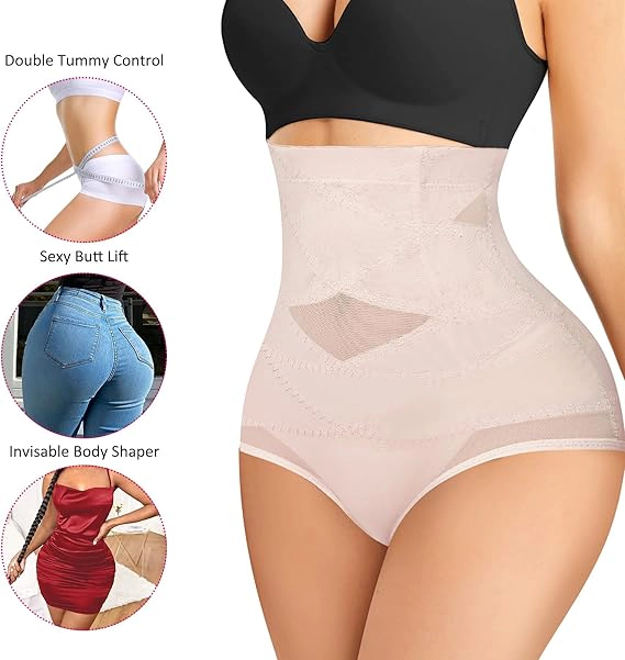 Nebility Women High Waist Tummy Control Body Shaper