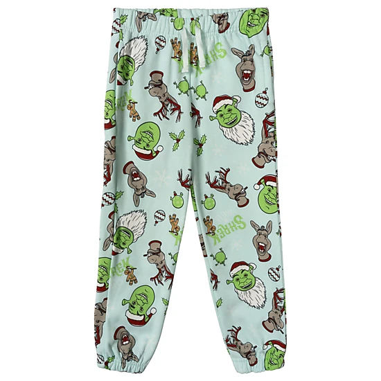 DreamWorks Shrek Boys' Fleece Sweatshirt and Pants Pajama Set