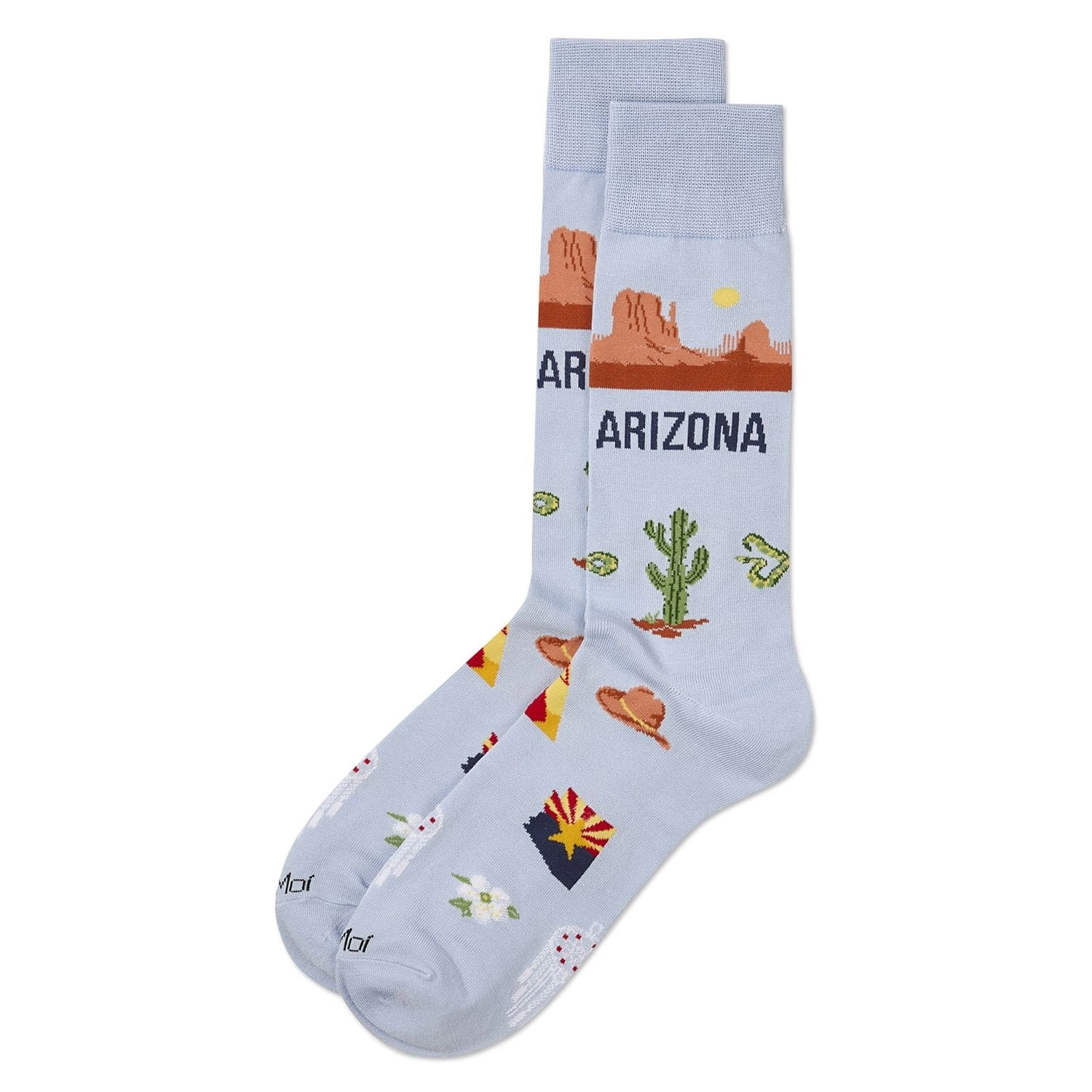 MeMoi Men's Arizona Rayon from Bamboo Crew Socks