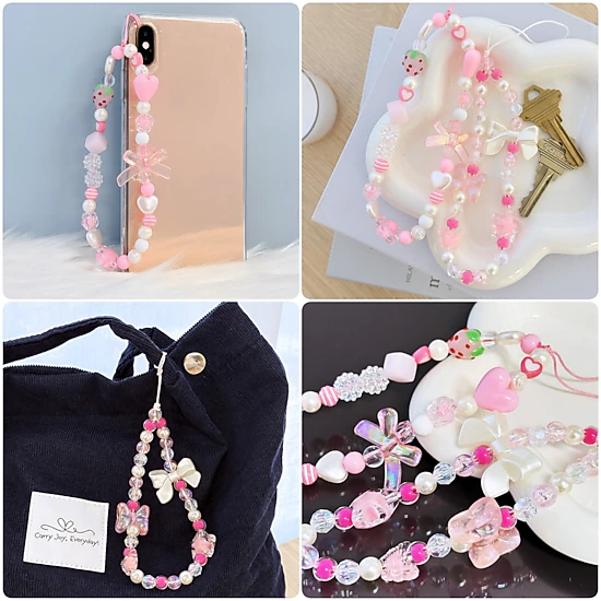 Wrapables Charms and Beads Cell Phone Wrist Strap, Keychain, Bag Charm ...