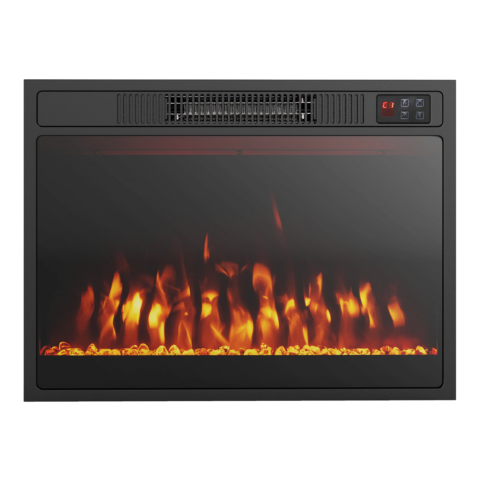 SlickBlue 24-Inch Electric Fireplace Insert with Remote Control