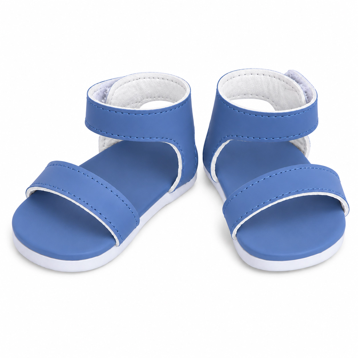 MBD® Girl Doll Matte Blue Sandals Fits 18 inch Kennedy and Friends Dolls