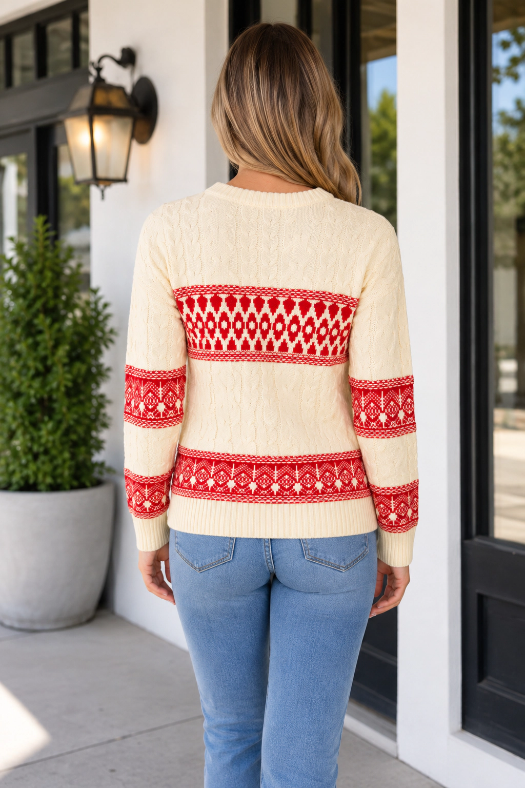 Threaded Pear Women's Catalena Sleeve Shift Sweater Long Top