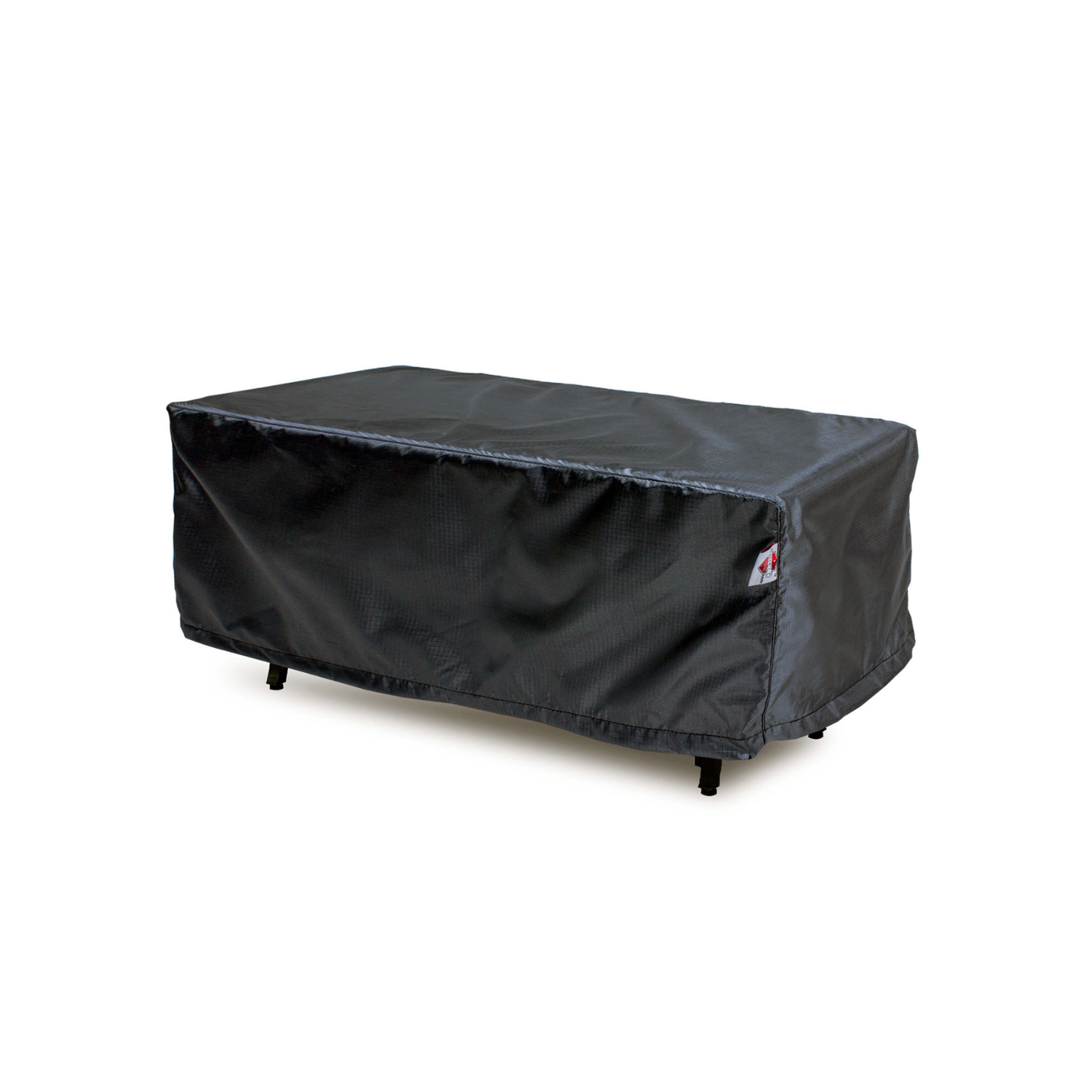 Summerset Shield Gold 2-Layer Polyester Fabric Outdoor Fire Table Cover - 53x33", Charcoal Grey
