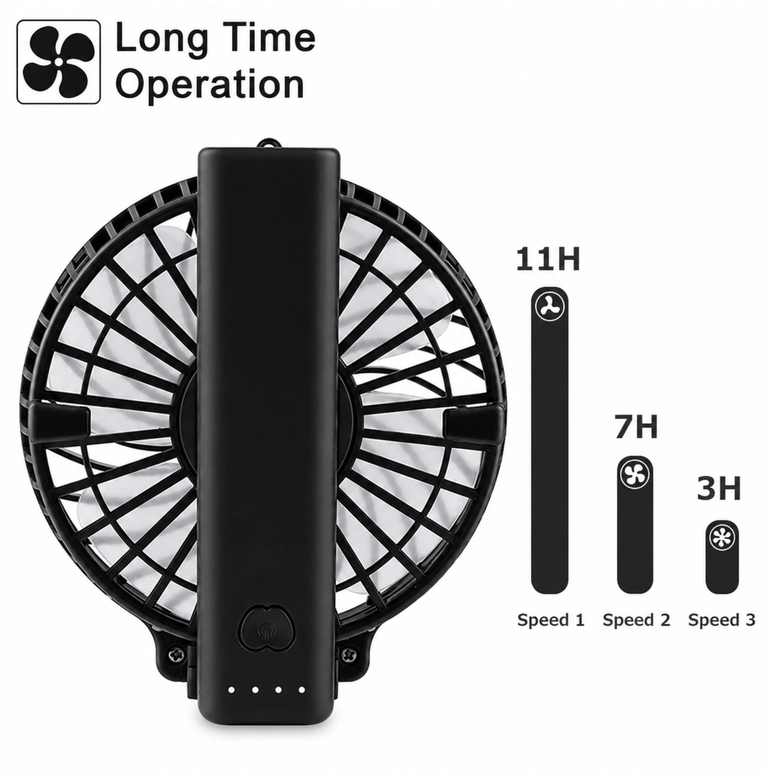 Home Collection Portable Rechargeable Mini Fan USB Pocket Air Cooler with Battery