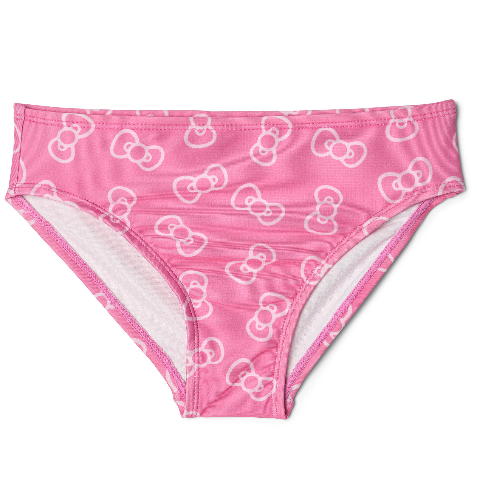 Hello Kitty Girls' 2-Piece Long Sleeve Rash Guard and Bikini Set