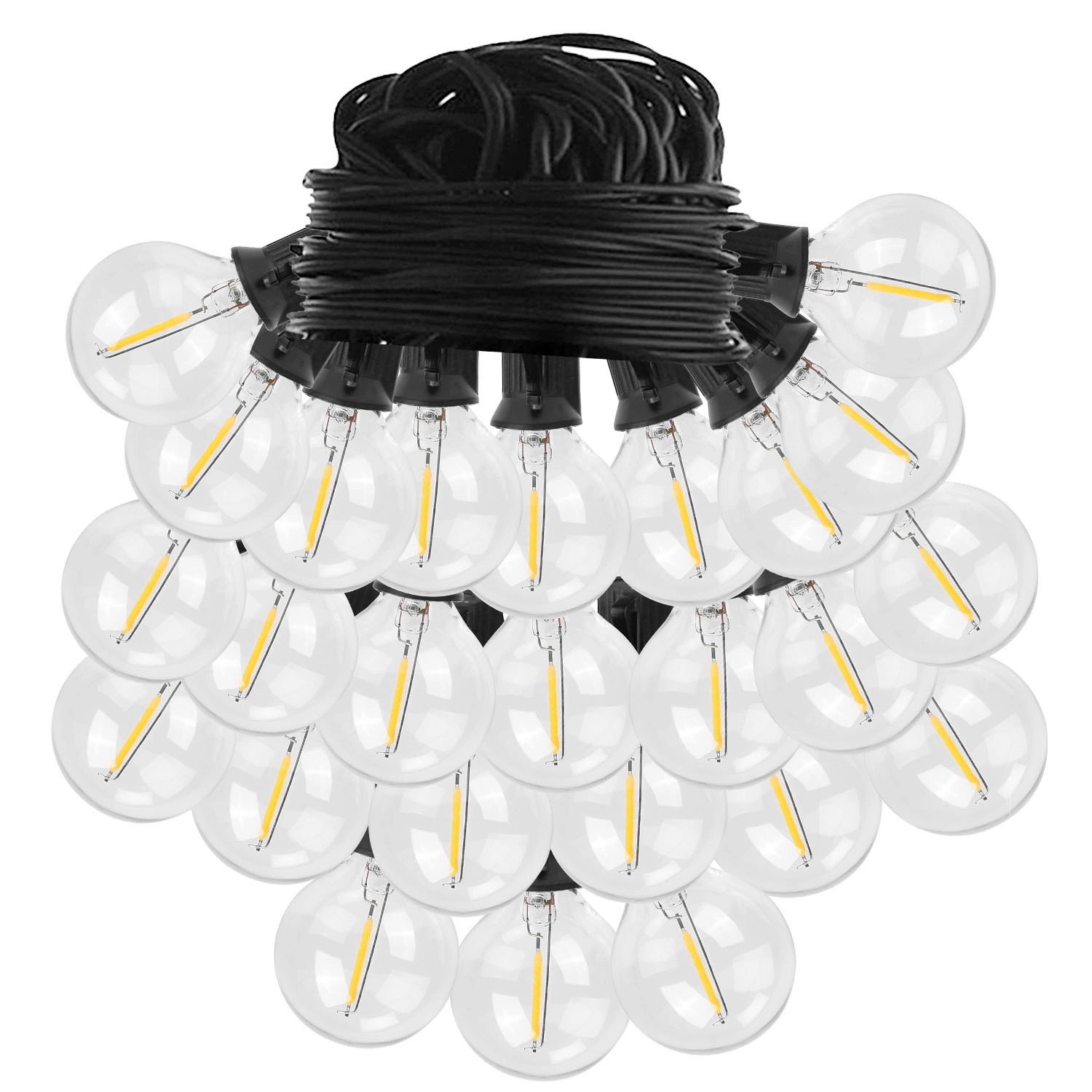 GBruno Warm Glass Globe String Lights