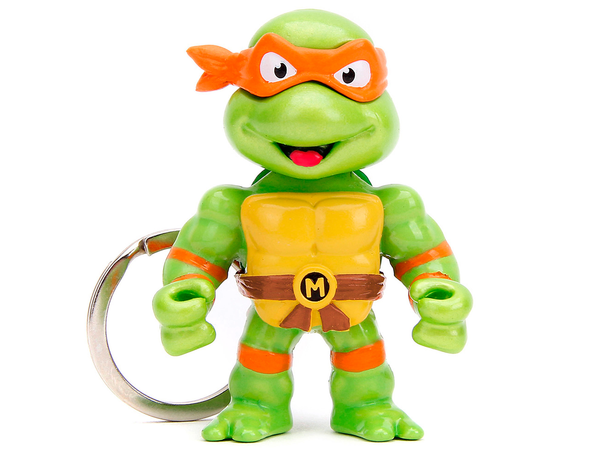 Jada Set of 4 Diecast Figure Key Chains "Teenage Mutant Ninja Turtles" TV Series "Metalfigs" Series Diecast