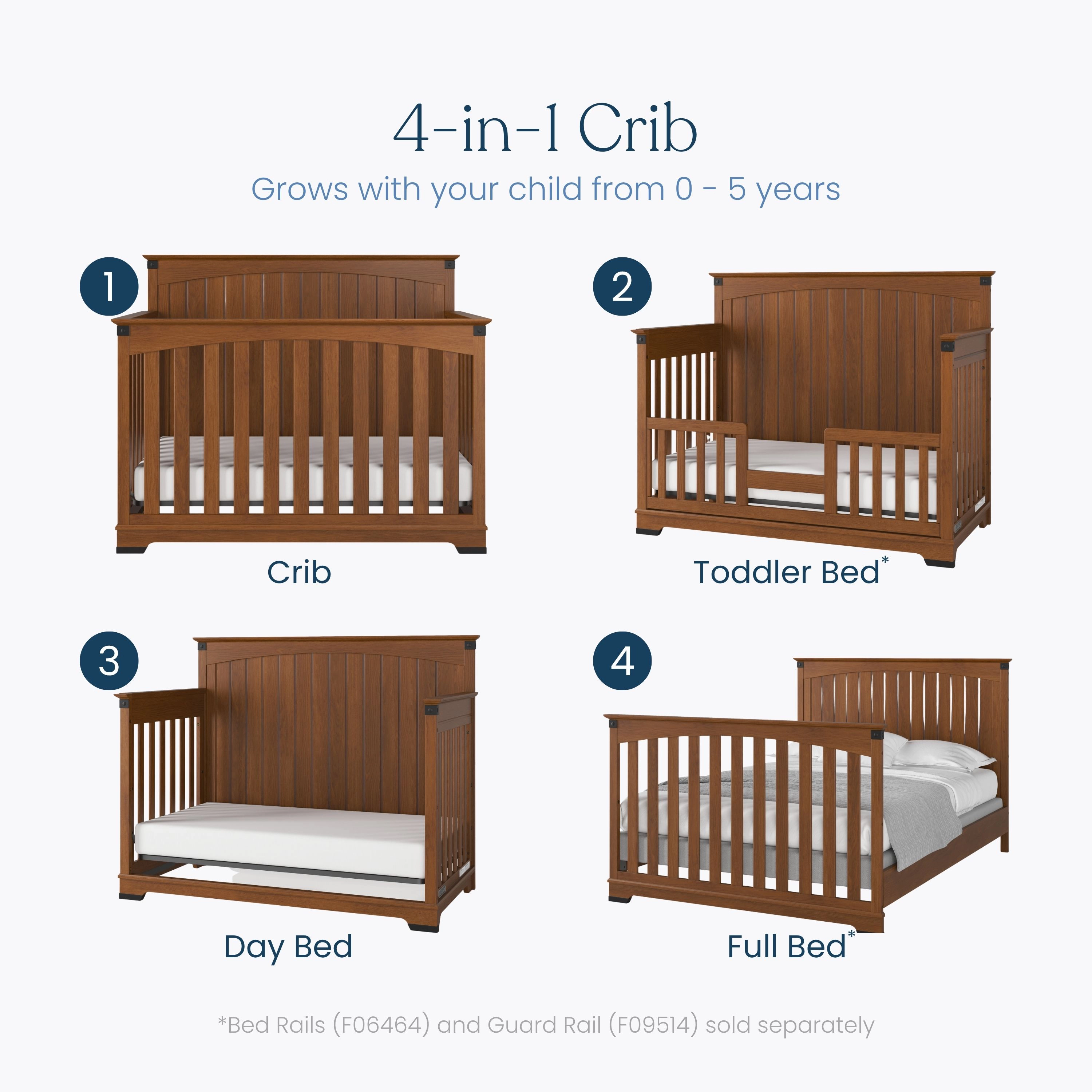 Redmond 4-in-1 Convertible Crib