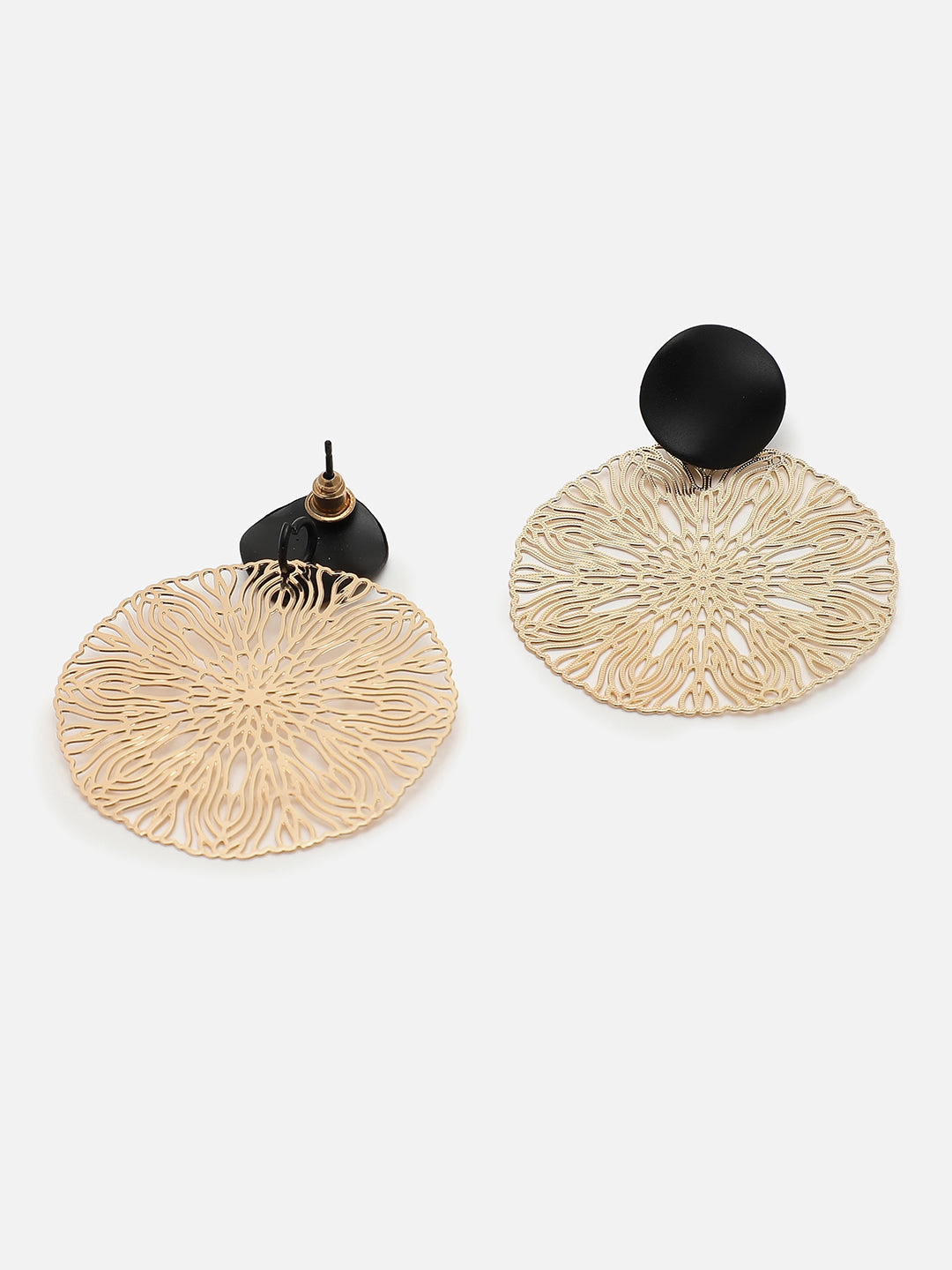 SOHI Women's Gold Plated Designer Stone Drop Earring
