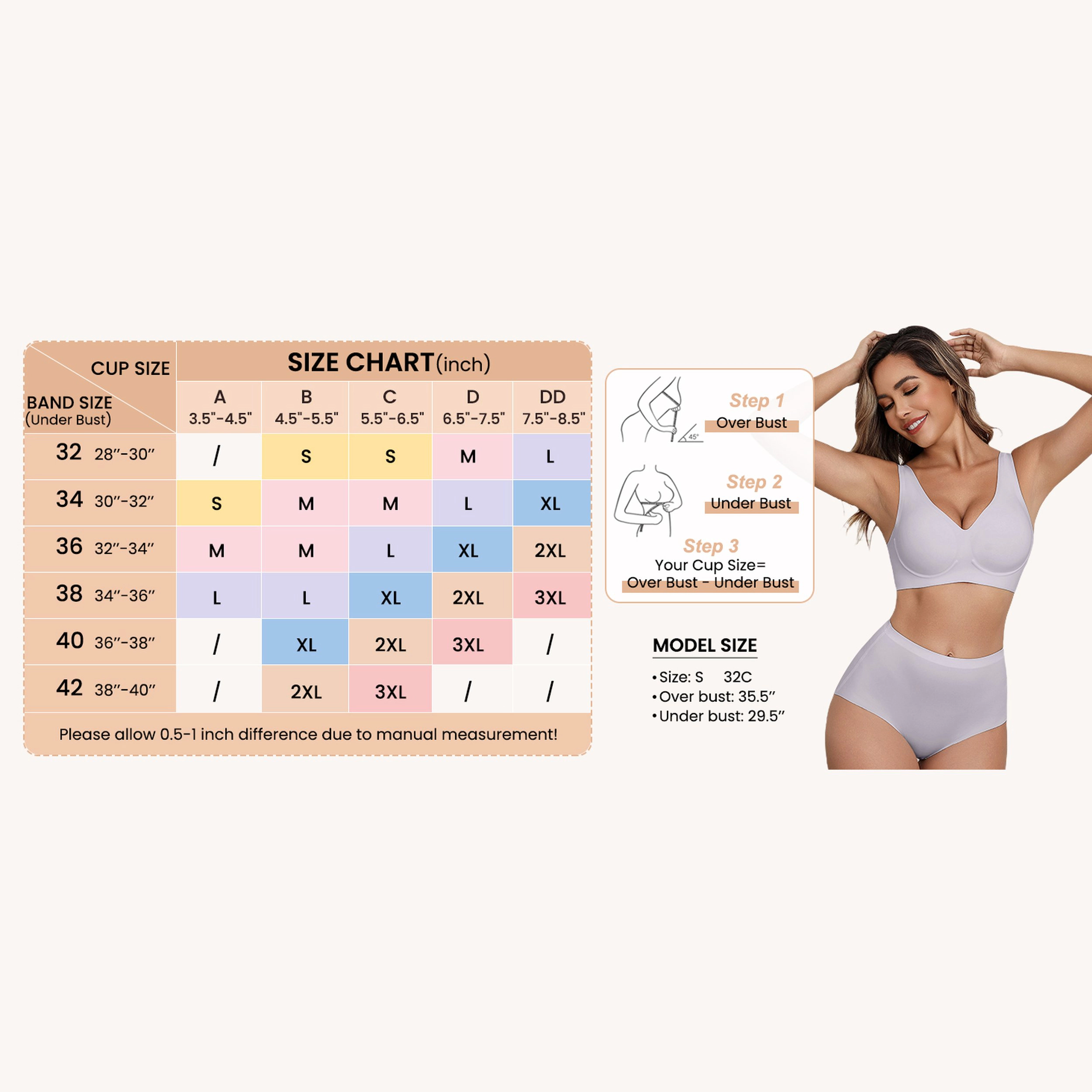 Avidlove Women's Seamless Wireless Plunge Padded Tank Bralette