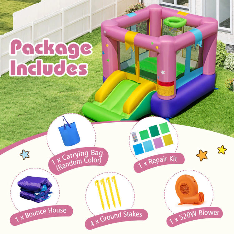 Hivvago Bouncy Castle with Jumping Area and 520W Blower