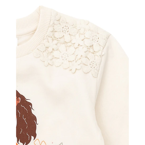 Disney Girls' 2-Piece Sweatshirt and Skirt Set