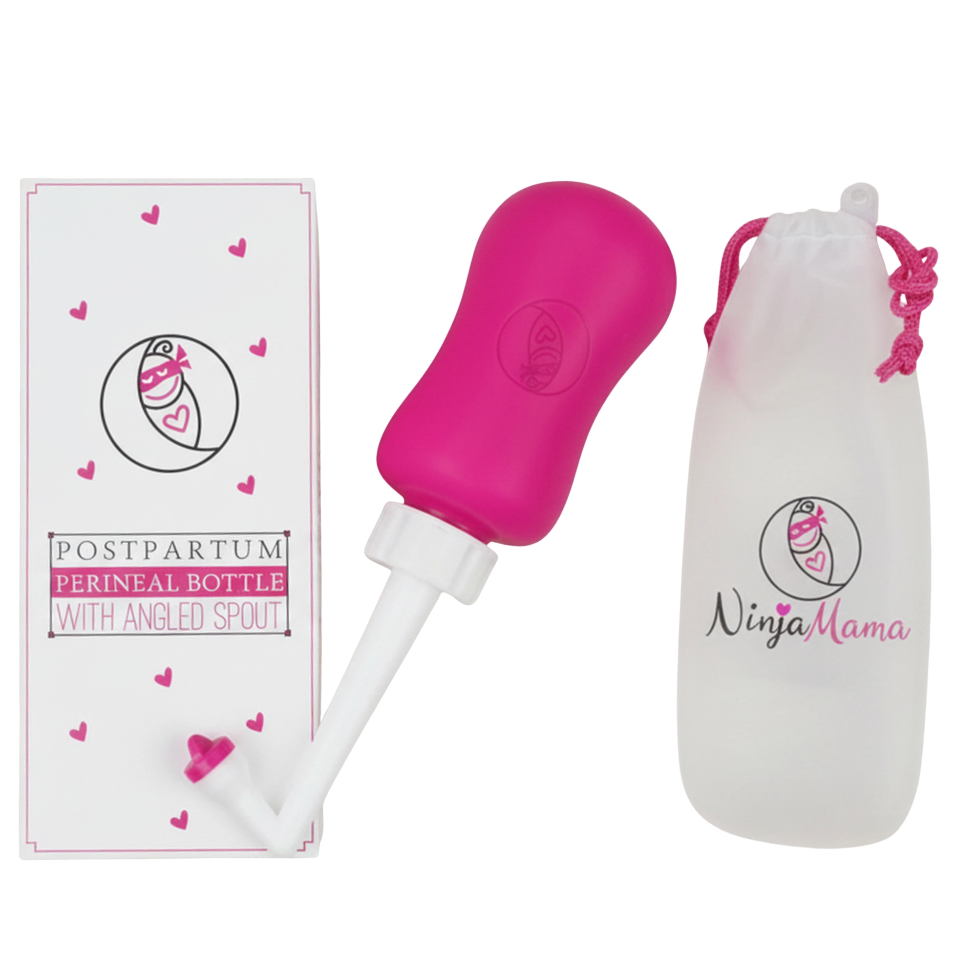 Ninja Mama Women's Postpartum Upside Down Peri Bottle (360ml) – Angled Perineal Care Bottle