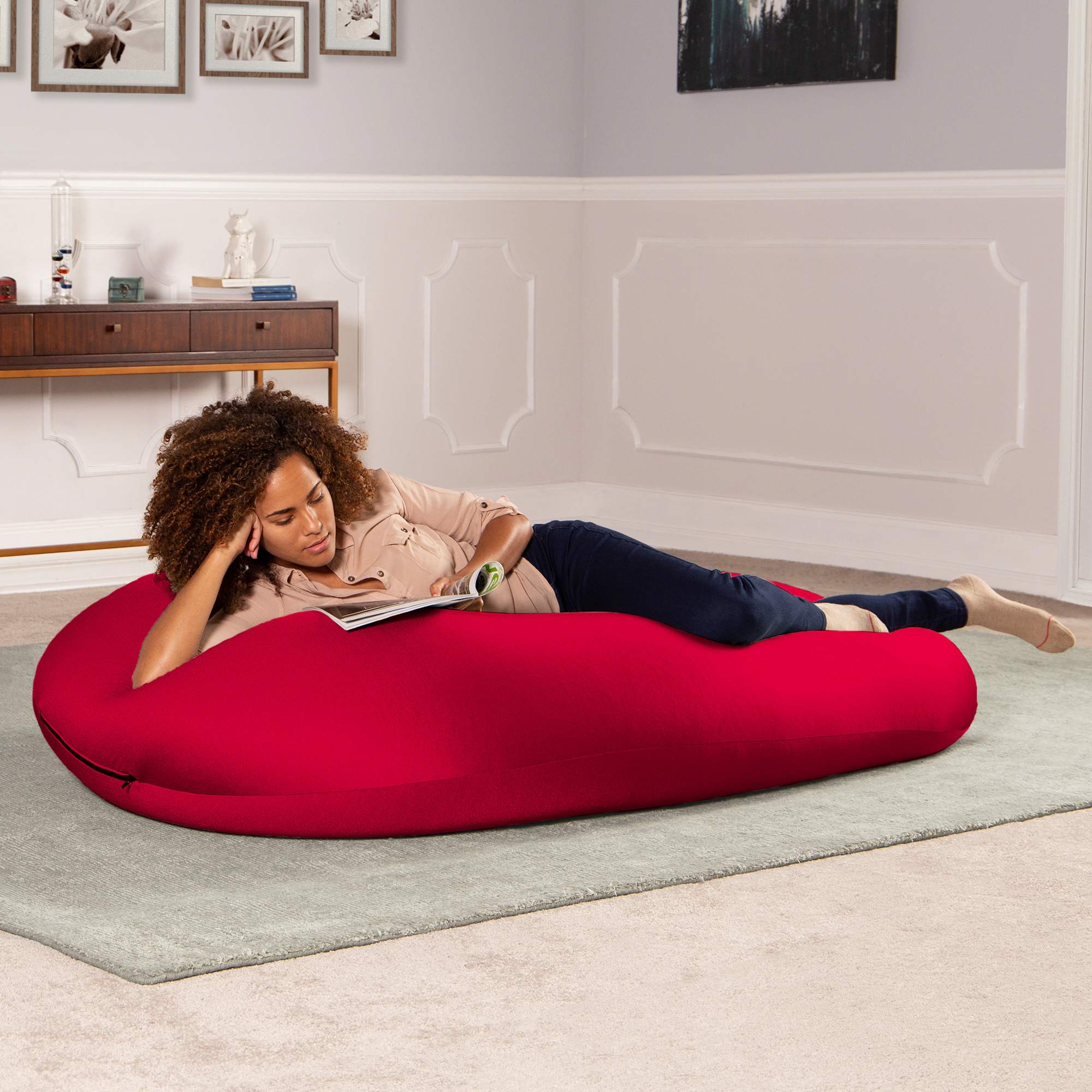 Jaxx Nimbus Therapeutic Sensory Bean Bag Chair – Cloud-Like Adjustable Body Pod Design for Ergonomic Relief and Comfort