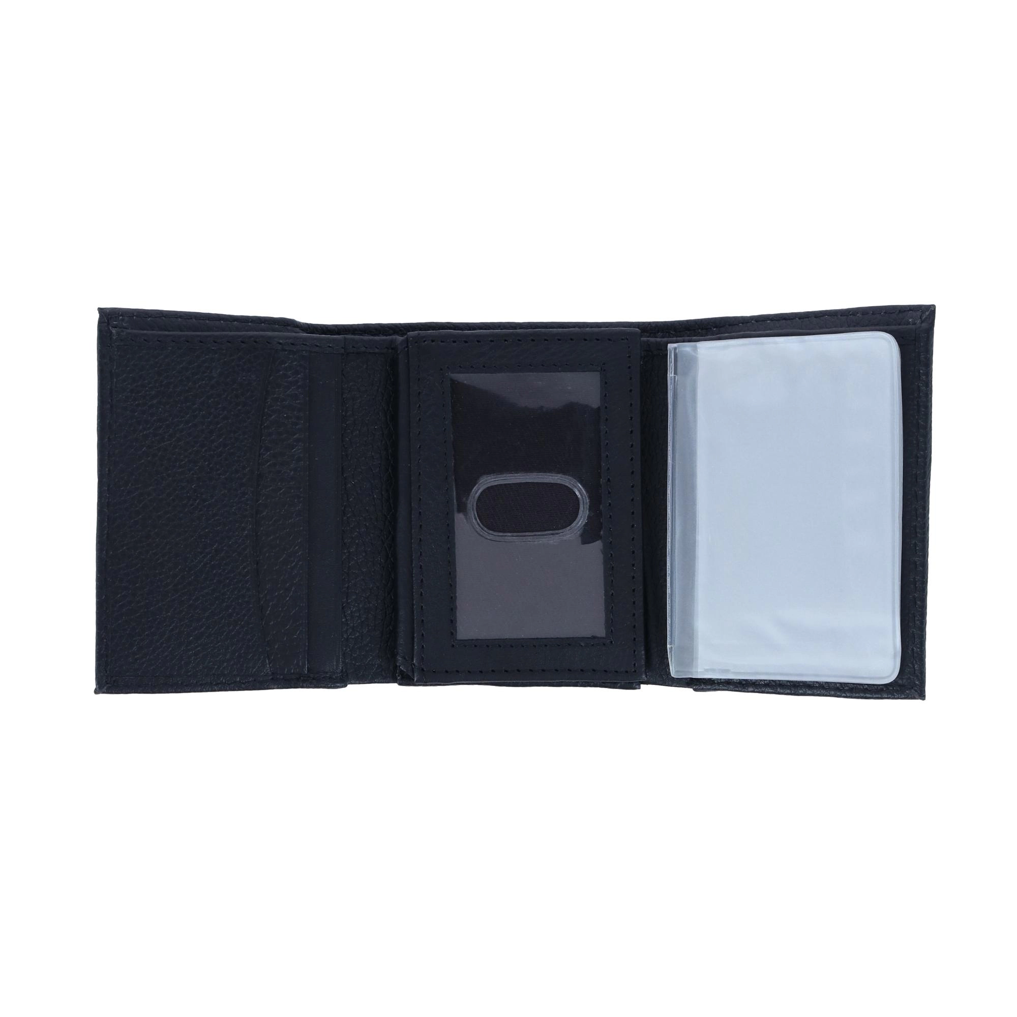 CTM Men's Leather Trifold Wallet