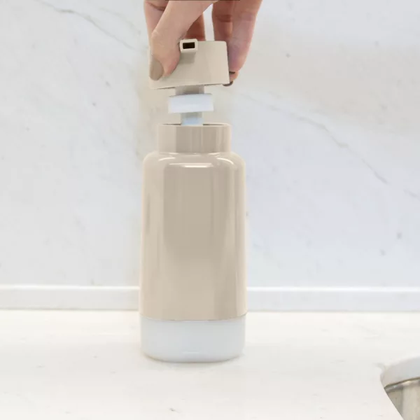 OU 17oz Dish Soap Dispenser, Kitchen & Bathroom Hand Pump Compatible with Gel Soaps