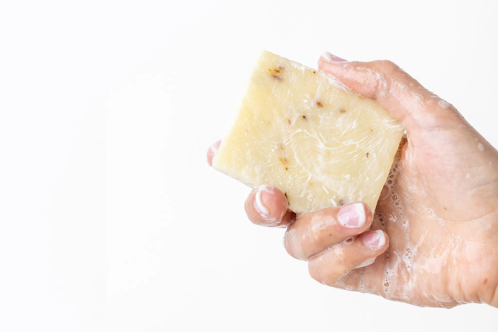 Lizush 2x Natural Cold-Process Soap Bars with Essential Oils - Lemongrass