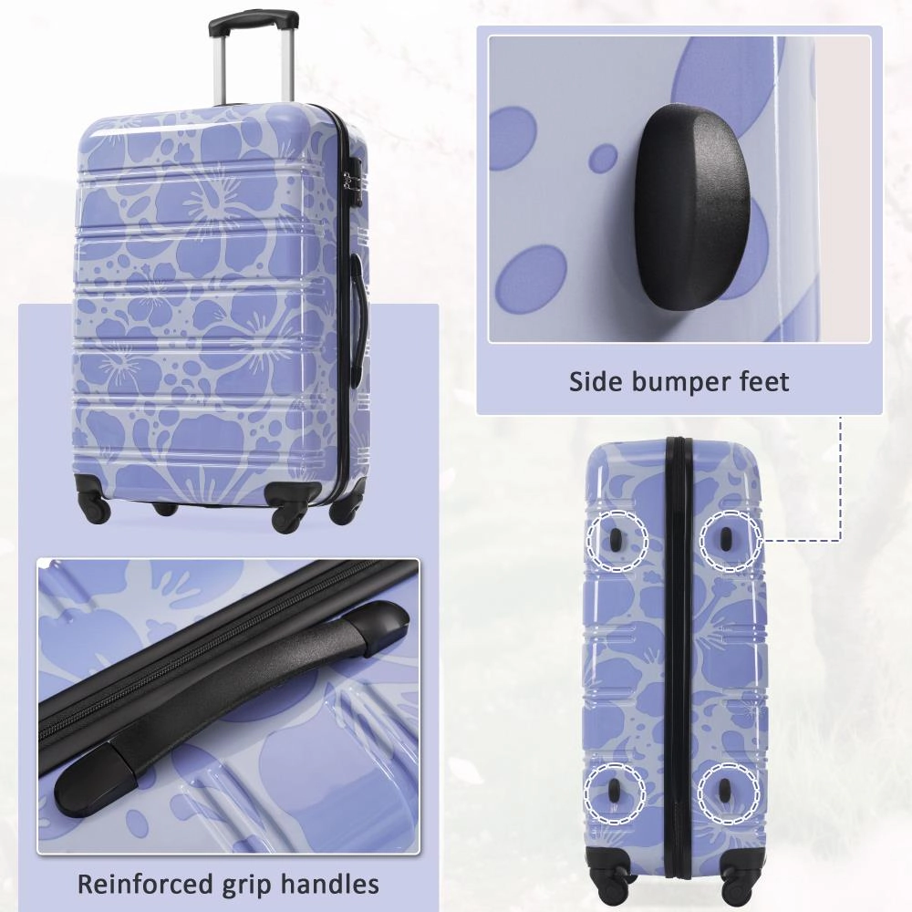 Hivvago Hardshell Luggage Sets 3 pcs Spinner Suitcase with TSA Lock Lightweight-20'+24'+28' Luggages